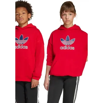 Chlapecká mikina Dětská mikina adidas Originals JV8652 červená 33X, vel. 128