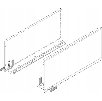 Nábytkové kování BLUM 770F6002S LEGRABOX Pure bočnice F 600mm černé