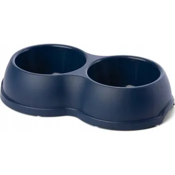 Miska pro psa Sada dvou plastových misek Barry King, modrá, 1,2 l