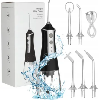 IP kamera Černý bezdrátový ústní irigátor s regulací proudu, 5 trysek