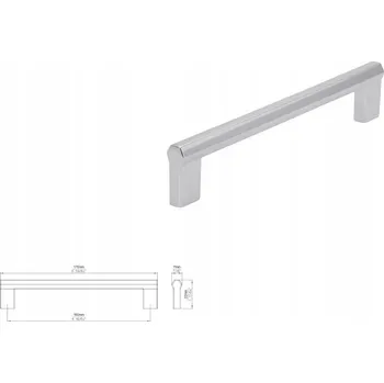 Nábytkové kování Nábytková úchytka SIRO 2571-176ZN1 chrom lesklý