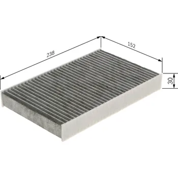 Kabinový filtr Filtr vzduchu v interiéru BOSCH 1 987 435 574