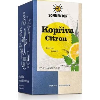 Čaj Sonnentor BIO Kopřiva - citron SONNENTOR 21,6 g / 18 sáčků