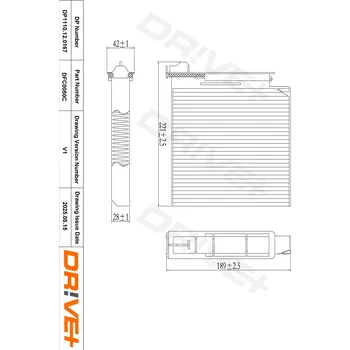 Kabinový filtr Filtr vzduchu v interiéru Dr!ve+ DP1110.12.0167