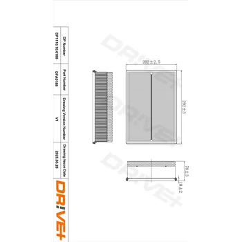 Vzduchový filtr Vzduchový filtr Dr!ve+ DP1110.10.0188