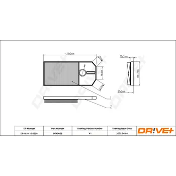 Vzduchový filtr Vzduchový filtr Dr!ve+ DP1110.10.0658