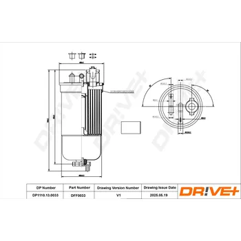 Palivový filtr Palivový filtr Dr!ve+ DP1110.13.0033