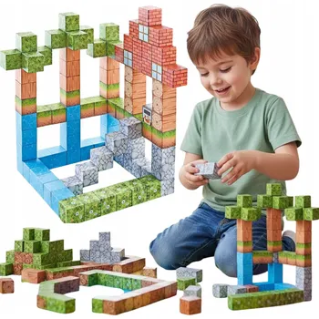 ostatní stavebnice Magnetické stavební kostky 102 dílků