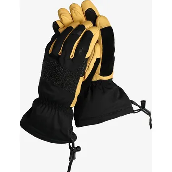 Rukavice Rukavice do hor La Sportiva Alpine Guide Leather Gloves - black/cedar M