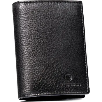 Peněženka Peterson pánská peněženka z pravé kůže černá - muž