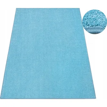 Koberec 100x150 cm PASTELOVĚ SVĚTLE MODRÝ KOBEREC CAROUSEL DO DĚTSKÉHO POKOJE