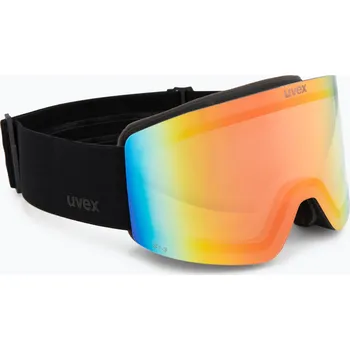 Sjezdové lyžování Lyžařské brýle UVEX Provoqe V black matt/vario rainbow mirror