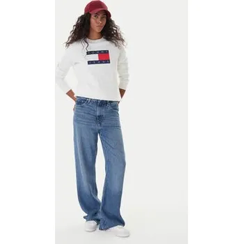 Pánská mikina Tommy Jeans Mikina Flag DW0DW22564 Écru Regular Fit XXS
