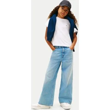 Pánská móda Tommy Hilfiger T-Shirt KG0KG08970 D Bílá Regular Fit 16Y