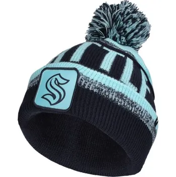 Čepice FANATICS Čepice SEATTLE KRAKEN THRIVE CUFFED POM BEANIE Tmavě modrá