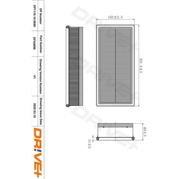 Vzduchový filtr Vzduchový filtr Dr!ve+ DP1110.10.0096