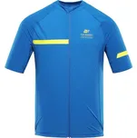 Pánské cyklo triko ALPINE PRO SAGEN S Modrá, Žlutá
