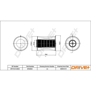 Vzduchový filtr Vzduchový filtr Dr!ve+ DP1110.10.0032