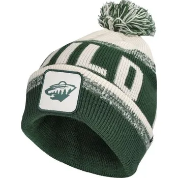 Čepice Čepice FANATICS MINNESOTA WILD THRIVE CUFFED POM BEANIE UNI Zelená, Bílá