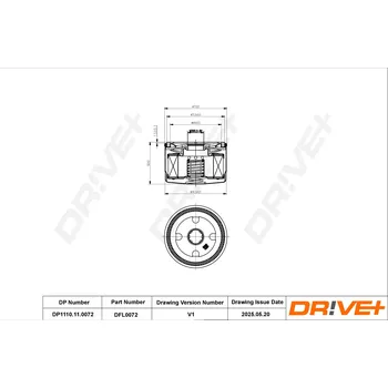 Olejový filtr Olejový filtr Dr!ve+ DP1110.11.0072