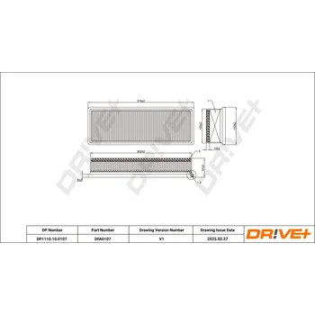 Vzduchový filtr Vzduchový filtr Dr!ve+ DP1110.10.0107