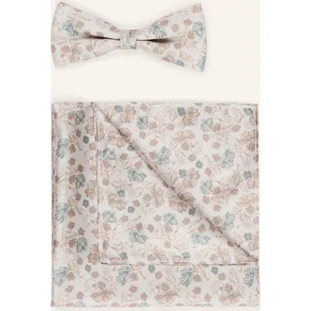 Cg - Club Of Gents Pánská Sada: Motýlek A Kapesník, světle...