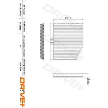 Kabinový filtr Filtr vzduchu v interiéru Dr!ve+ DP1110.12.0102