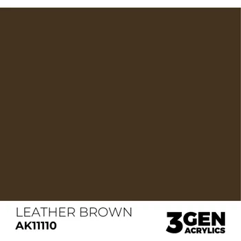 Modelářská barva AK Interactive Leather Brown AK11110 - 17 ml