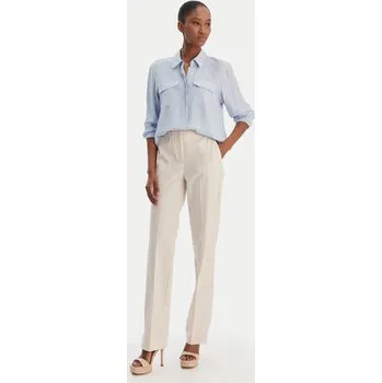 Dámské kalhoty Marella Kalhoty z materiálu Pagina 2613131081 Bílá Slim Fit 40