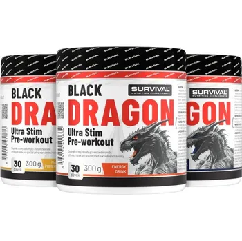 Anabolizér Survival Black Dragon Ultra Stim Pre-workout - akce 2+1 zdarma Velikost: 1 pack
