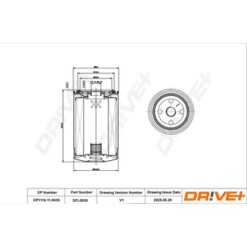Olejový filtr Olejový filtr Dr!ve+ DP1110.11.0039