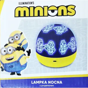 Lampička Noční lampa s projektorem Mimoni