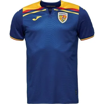 Pánský fotbalový dres Joma FED. FUTBOL RUMANÍA 3RD SHORT SLEEVE T-SHIRT S Modrá, Žlutá