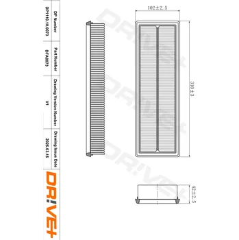 Vzduchový filtr Vzduchový filtr Dr!ve+ DP1110.10.0073