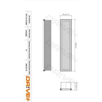 Vzduchový filtr Vzduchový filtr Dr!ve+ DP1110.10.0095