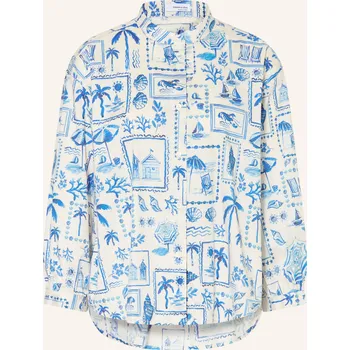 Dámská halenka Rossana Diva Dámská Blůza S 3/4 Rukávem, bílá / modrá, 40