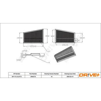 Vzduchový filtr Vzduchový filtr Dr!ve+ DP1110.10.0773
