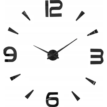 Hodiny Nástěnné hodiny velké 3D zrcadlové DIY nalepovací mechanismus