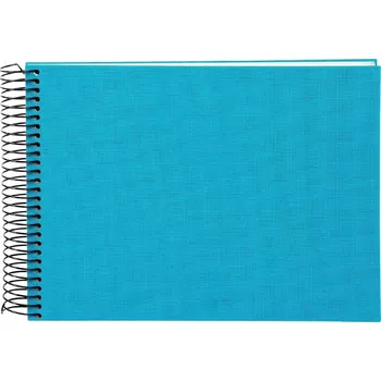 Fotoalbum na spirále, 40 bílých stran, Bella Vista, tyrkysový