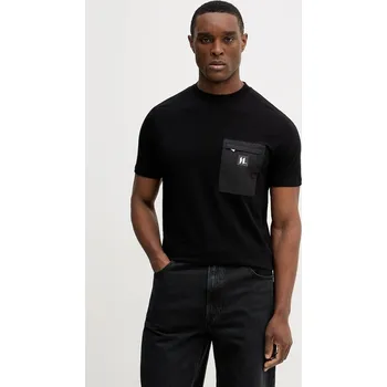 Pánská móda Bavlněné tričko Karl Lagerfeld 561221.755043 černá 99X, vel. S