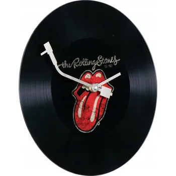 Hodiny NÁSTĚNNÉ HODINY ROLLING STONES VINYLOVÁ DESKA GRAMOFON LONGPLAY ADAPTÉR