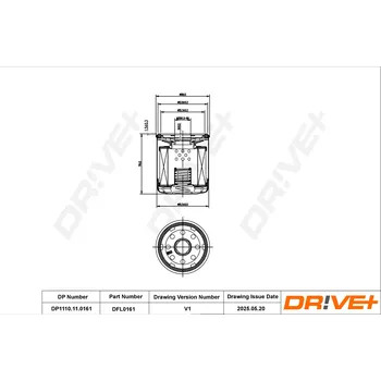 Olejový filtr Olejový filtr Dr!ve+ DP1110.11.0161