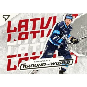 Karetní hra insert karta KRISTAPS ZILE 25-26 SZ ELH Ser. 1 Around The World číslo AW-35