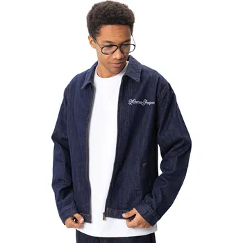 Pánská casual bunda Bunda Mercur Work Jacket Raw Denim - L