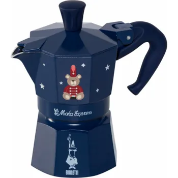 Moka konvice Bialetti Moka Express 1TZ blau Joyful Memories
