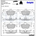 Sada brzdových destiček, vždy 4 kusy v sadě DELPHI LP1673