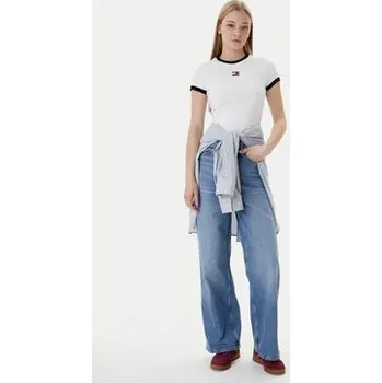 Dámské džíny Tommy Jeans Jeansy Claire DW0DW21985 Modrá Wide Leg 25_30