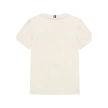 Pánské tričko Tommy Hilfiger T-Shirt Icons KB0KB10360 Écru Regular Fit 14Y
