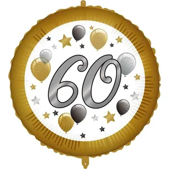 Balónek Procos Balónek fóliový s balónky "60" 46 cm