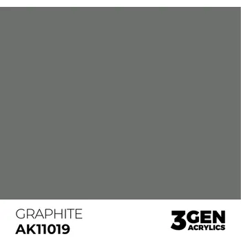 Modelářská barva AK Interactive Graphite AK11019 - 17 ml